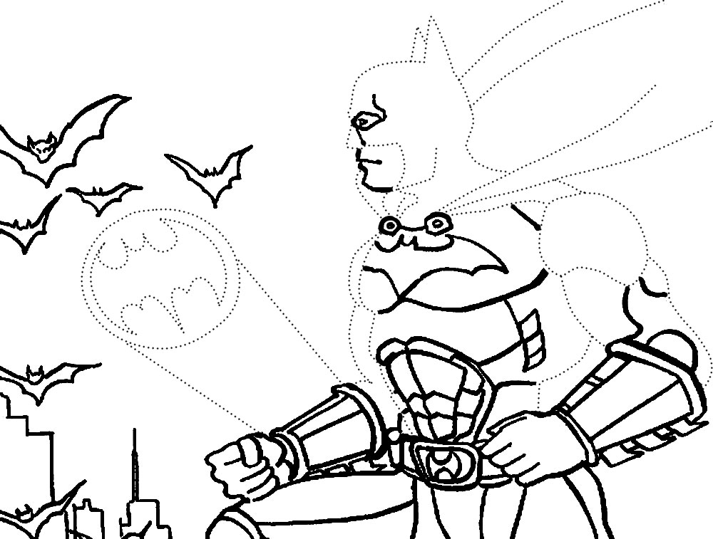 Бэтмен созывает летучих мышей.
