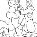 Детские картинки для раскрашивания Братец медвежонок