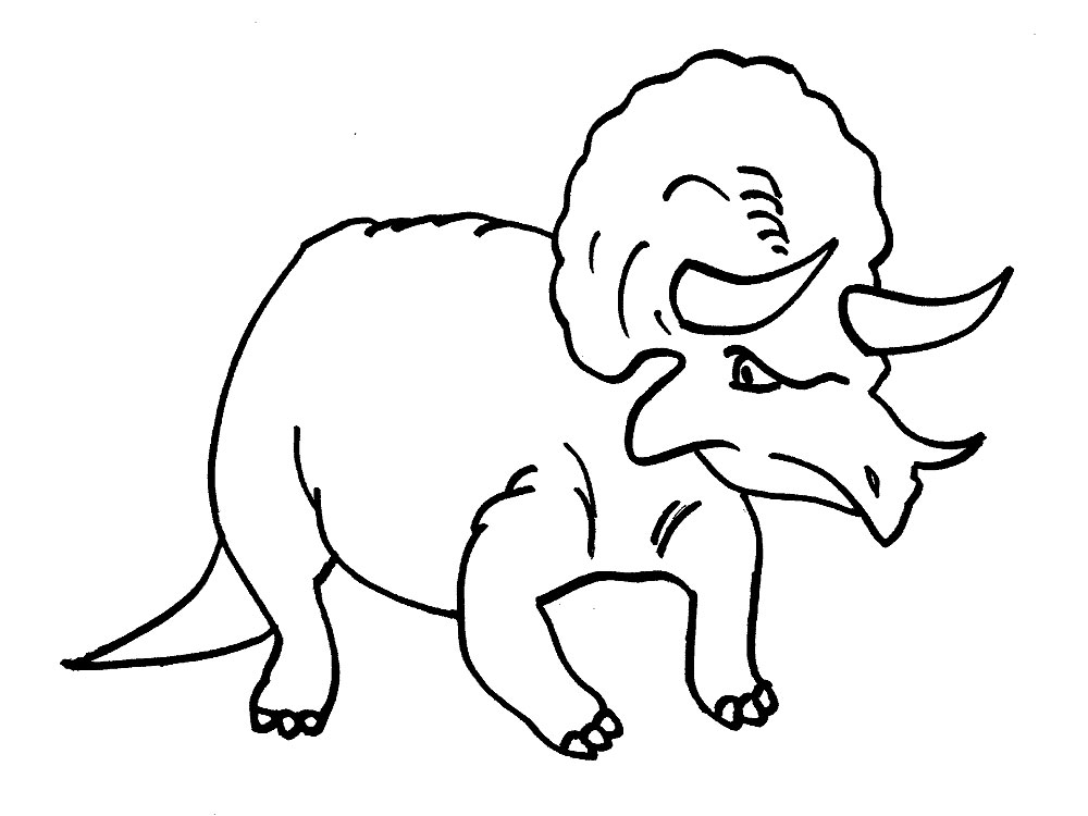Распечатать раскраски для самых маленьких с динозаврами