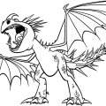 Детские картинки для раскрашивания Как приручить дракона