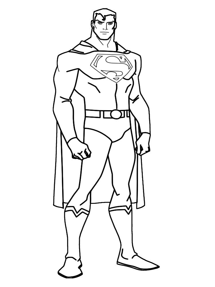 Супергерой всегда на страже порядка. Раскраски для детей про лигу справедливости.