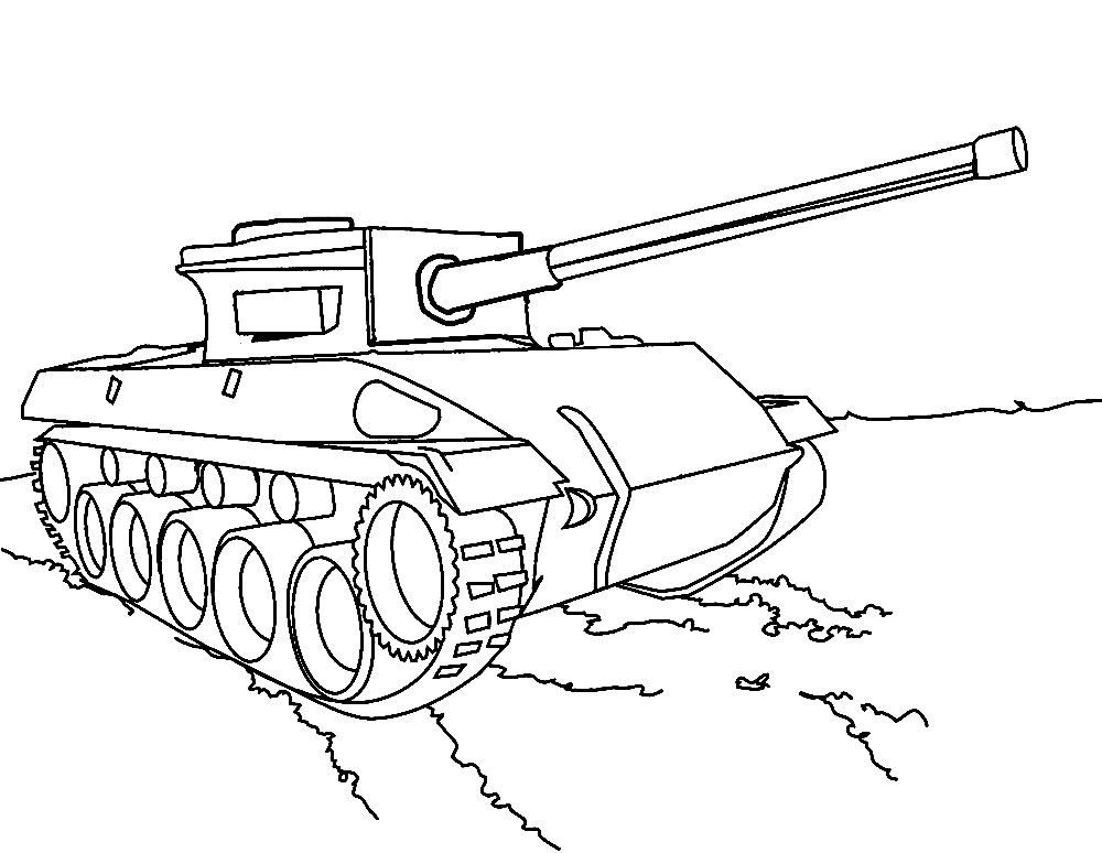 Интересные и полезные раскраски для детей с танками