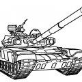 Танк - боевая машина. Раскраски для мальчиков и девочек с танками.
