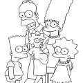Собралась дружная и веселая семейка Симпсонов.
