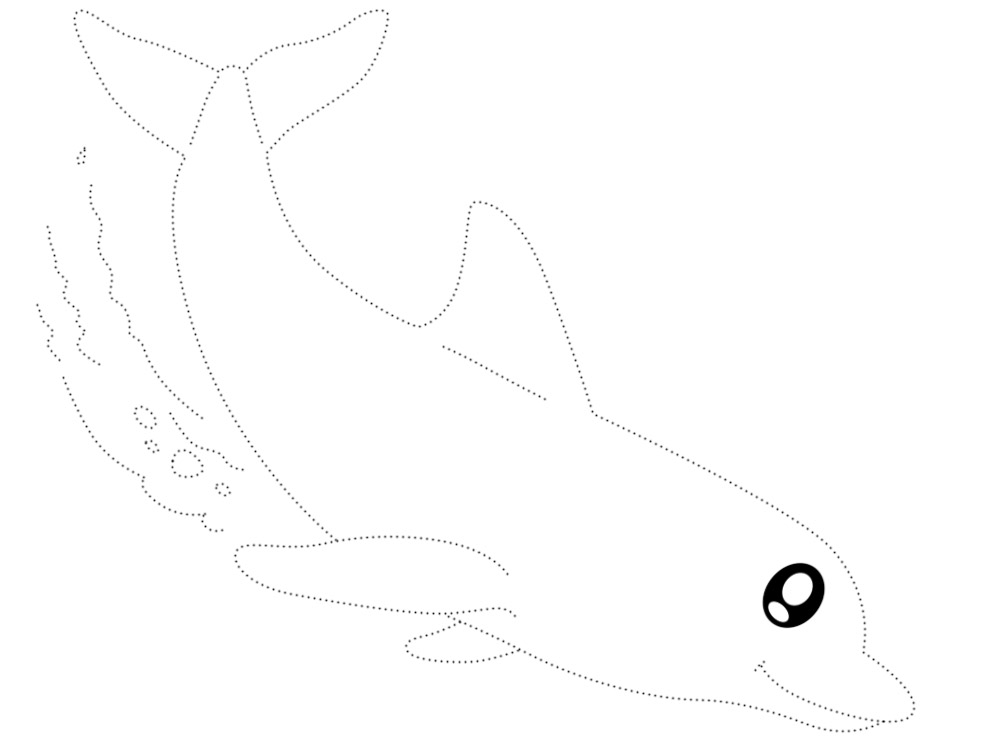 Отважный дельфин ныряет на глубину морскую.