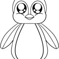 Детские картинки-раскраски пингвины для мальчиков и девочек