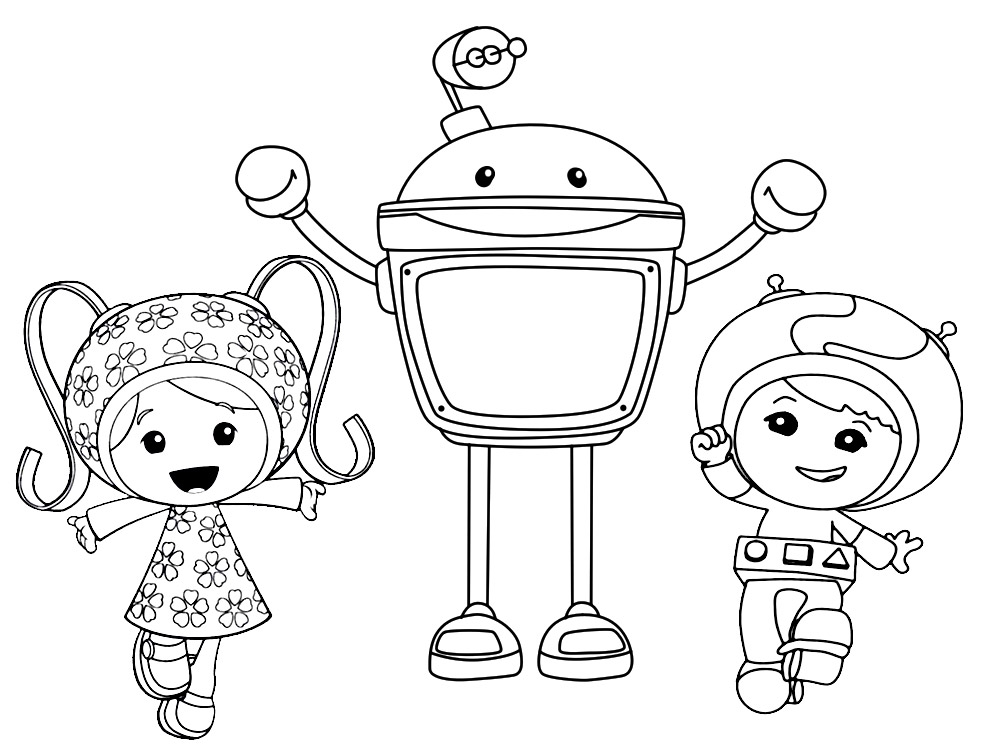 Робот и двое детишек - великие математики.
