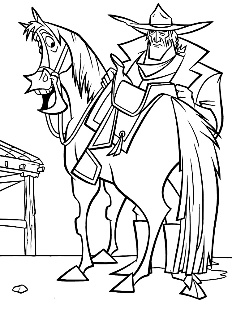 На коня по имени Брык одевают седло.