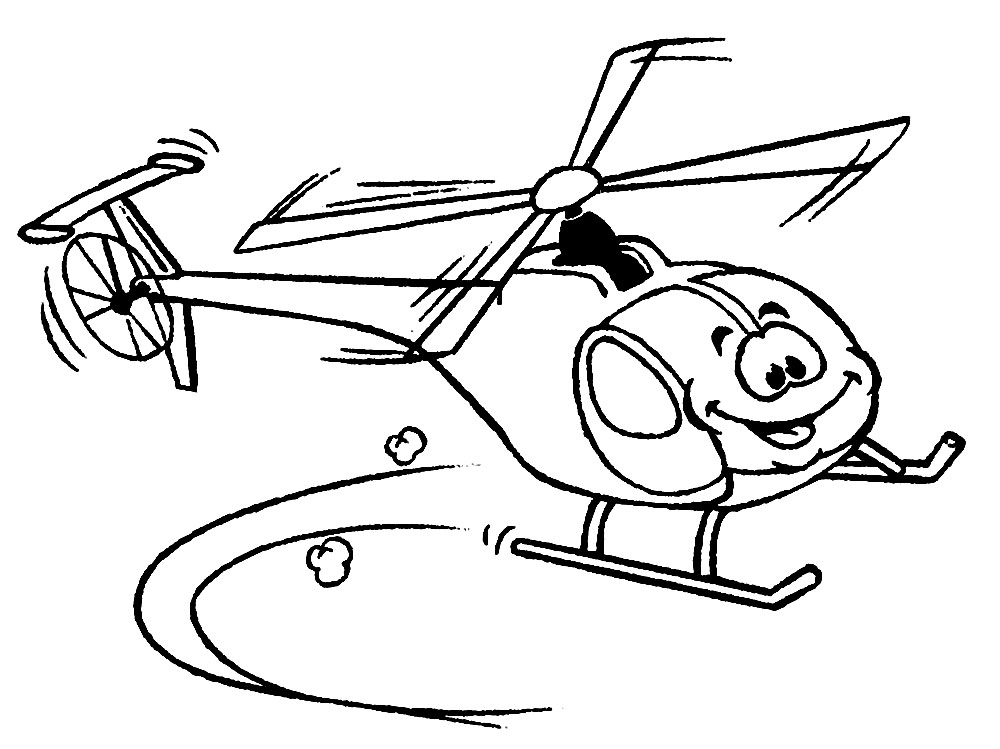 Детские раскраски вертолеты