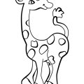 Забавный жираф - это животное с очень длинной шеей.