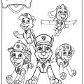 Рисунки с Щенячьим патрулем для детского творчества