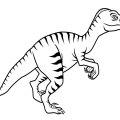Распечатать детские картинки динозавры для раскрашивания