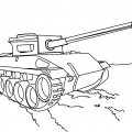 Интересные и полезные раскраски для детей с танками