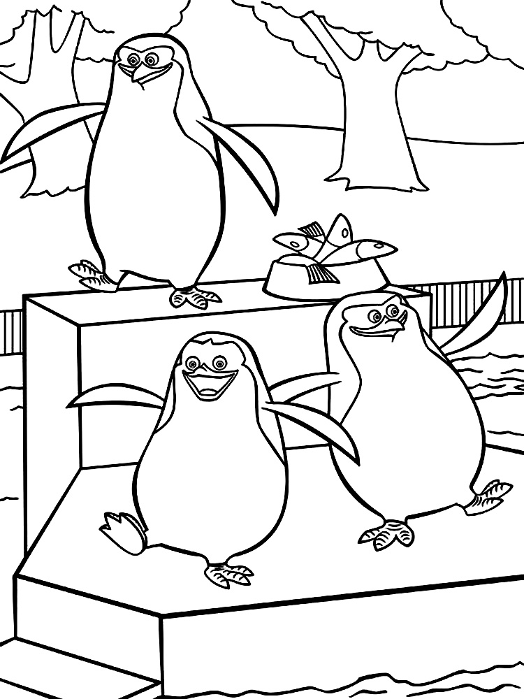 Пингвины на картинках для детского творчества